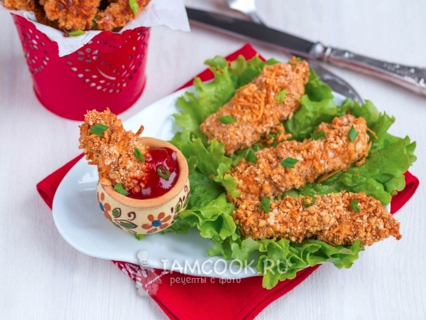 Наггетсы из куриных грудок, рецепт с фото