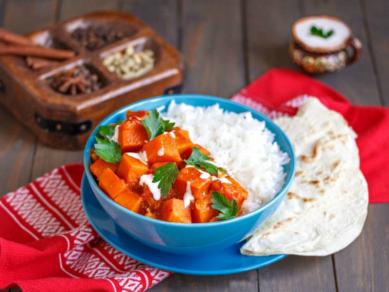 Тушёная тыква, рецепт с фото