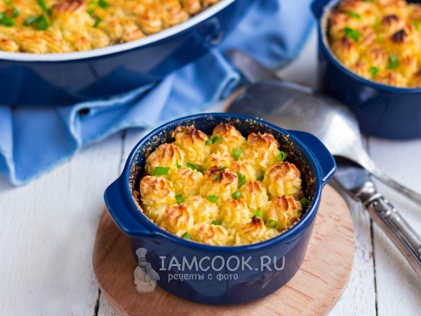 Картофельная запеканка с курицей, рецепт с фото