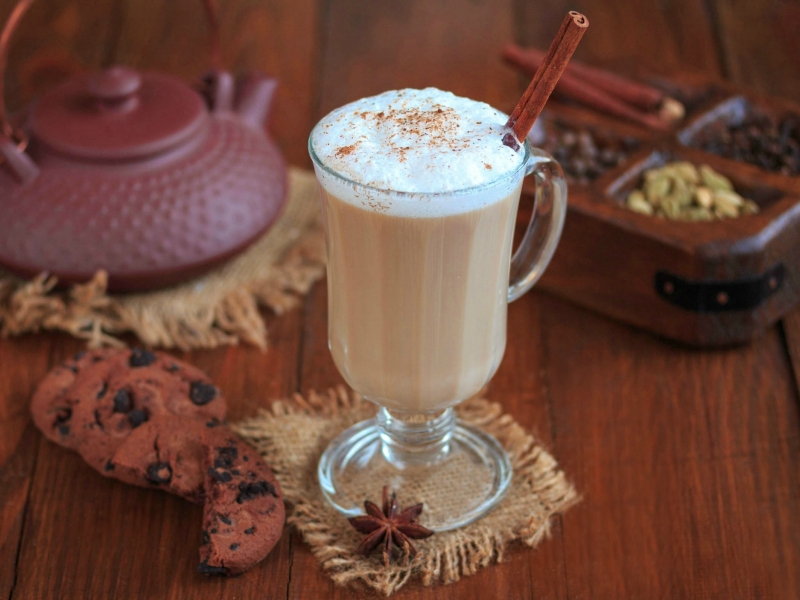 Чай латте, рецепт с фото