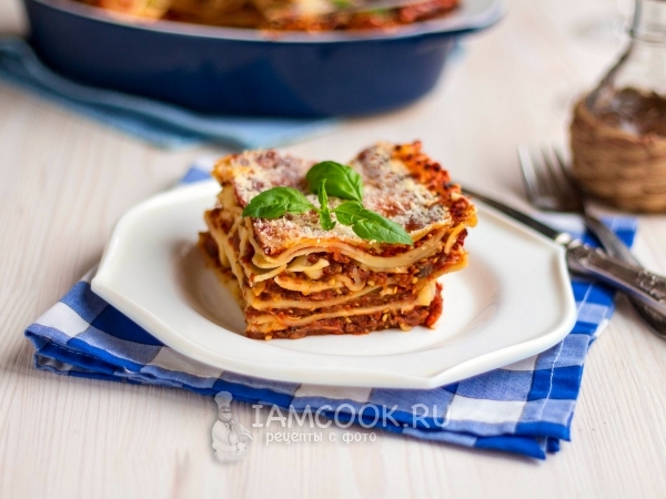 Лазанья с баклажанами, рецепт с фото