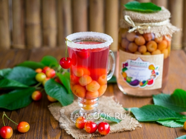 Компот из черешни, рецепт с фото