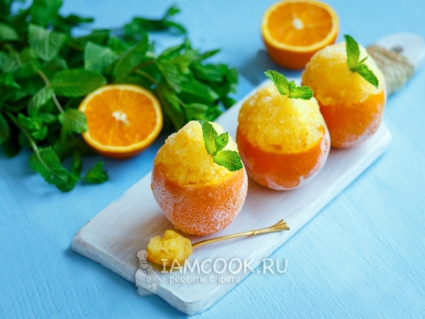 Апельсиновая гранита, рецепт с фото