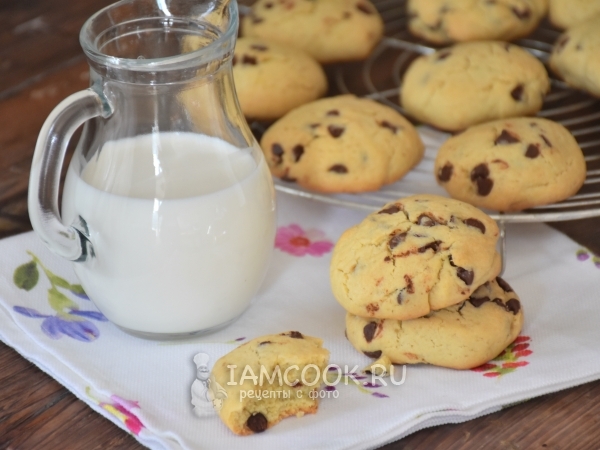 Печенье с шоколадными каплями, рецепт с фото