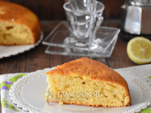 Кекс без масла и маргарина (на кефире), рецепт с фото