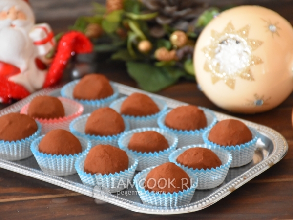 Трюфели с карамелью, рецепт с фото