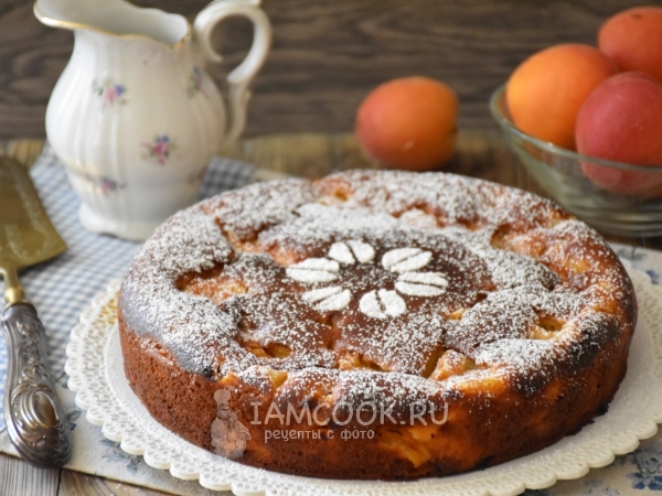 Пирог с рикоттой и абрикосами, рецепт с фото