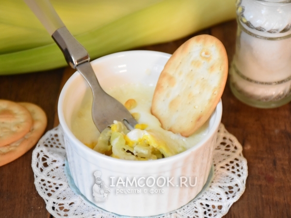 Яйца с луком-пореем, рецепт с фото