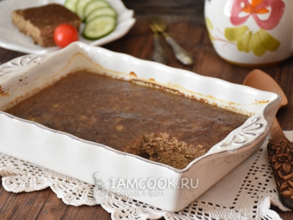 Печеночное суфле с овощами, рецепт с фото