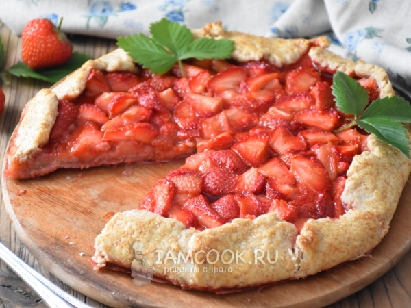 Галета с клубникой, рецепт с фото