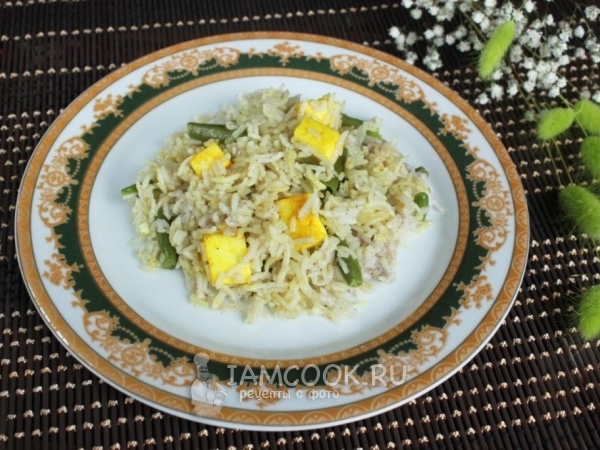 Ароматный рис Матар Пулао, рецепт с фото