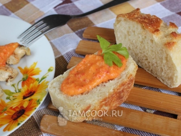 Фасолевый соус с болгарским перцем, рецепт с фото