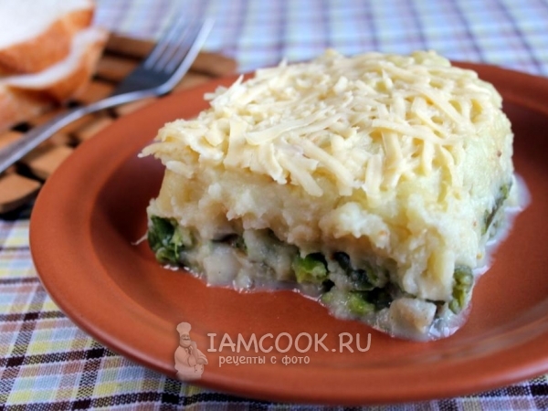 Запеканка из белой морской рыбы с картошкой, рецепт с фото