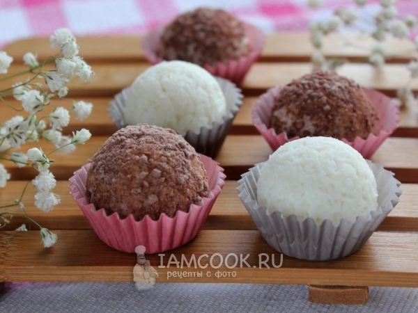 Кокосовые конфеты с фундуком, рецепт с фото