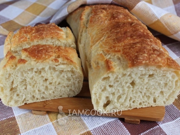 Чиабатта (быстрый рецепт), рецепт с фото