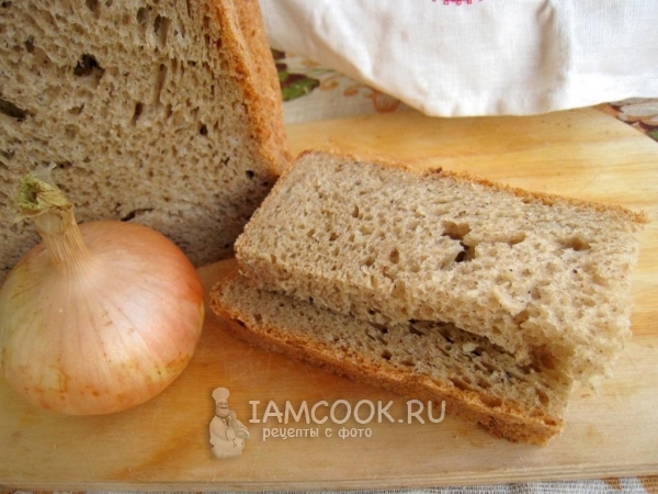Ржаной хлеб с луком, рецепт с фото