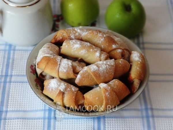 Рогалики из песочного теста, рецепт с фото