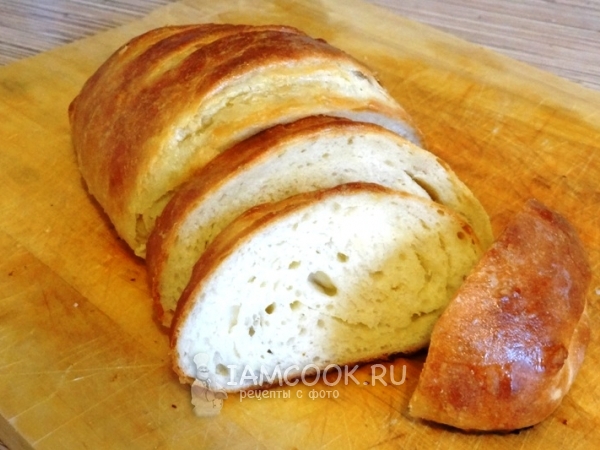Батон молочный нарезной, рецепт с фото