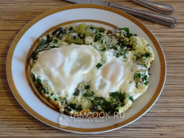Омлет «Весенний» с зеленью, рецепт с фото