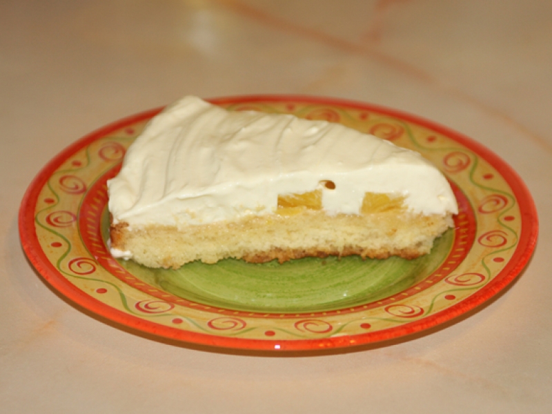 Ананасовый пирог с кремом маскарпоне, рецепт с фото